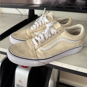 Vans Cream and White Sneakers